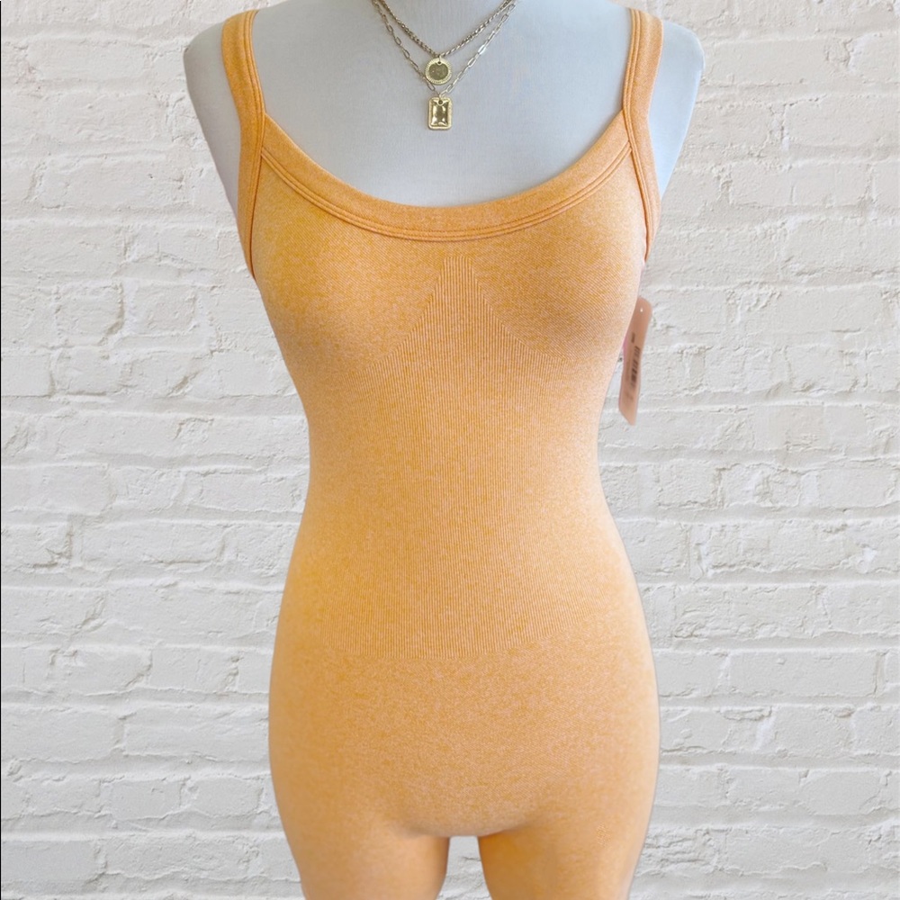 Snatch Me Up Romper - Tangerine